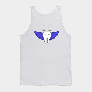 Cute Molar Angel illustration - for Dentists, Hygienists, Dental Assistants, Dental Students and anyone who loves teeth by Happimola Tank Top